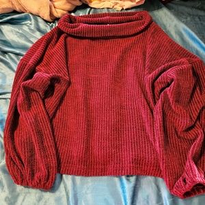 Ivy Jane burgundy sweater